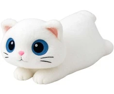 Pliušinis žaislas Katė, 45 cm, balta