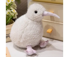 Pliušinis žaislas Kiwi Bird, baltas, 17 cm