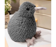Pliušinis žaislas Kiwi Bird, pilkas, 17 cm