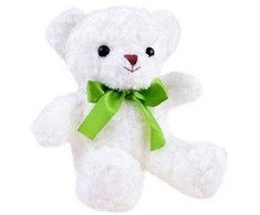 Pliušinis žaislas Meškiukas, 30 cm, baltas