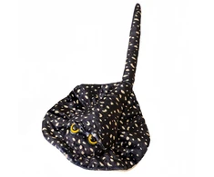 Pliušinis žaislas Raja, 50 cm, juoda su taškeliais