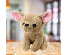 Pliušinis žaislas Šuniukas Chihuahua, 22 cm, smėlio sp.