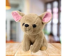 Pliušinis žaislas Šuniukas Chihuahua, 22 cm, smėlio sp.