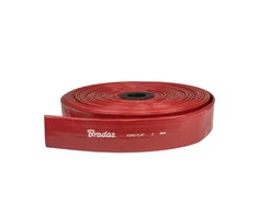 Plokščia vandens žarna Bradas AGRO-FLAT PVC, W.P.8 / B.P.24 Bar, 1 1/2- 100m, Raudona