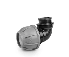 PN10 alkūnė PE vamzdžiams 25 mm / 1/2" vid.sr. Bradas