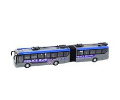 Policijos autobusas su nuotolinio valdymo pultu ir šviesos efektais, 1:32, pilkas