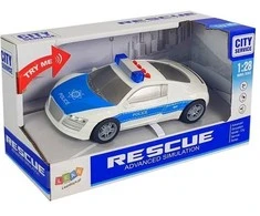 Policijos automobilis su šviesos ir garso efektais, 1:28