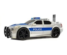 Policijos automobilis su šviesos ir garso efektais, 1:20, sidabrinis