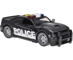 Policijos automobilis su šviesos ir garso efektais