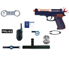 Policininko rinkinys su garso ir šviesos efektais