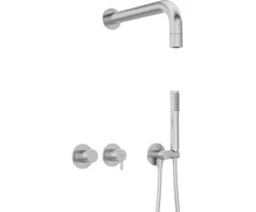 Potinkinis dušo komplektas Deante Silia NQS_F0XK, Brushed steel