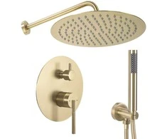 Potinkinis dušo komplektas REA Argon, Brushed Gold, + Box