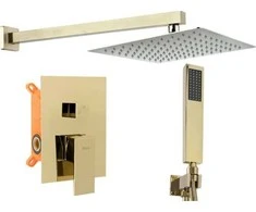 Potinkinis dušo komplektas REA Fenix, Gold, + Box