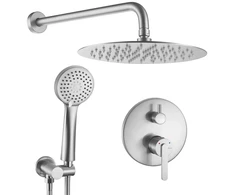 Potinkinis dušo komplektas REA Ontario, Brushed Nickel, + BOX
