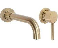 Potinkinis praustuvo maišytuvas Rea Lungo Long, Brushed Gold, + Box