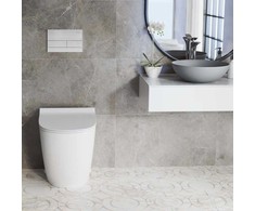 Potinkinis WC rėmas Rea K011A-Q su mygtuku T Brushed Steel