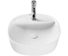 Praustuvas Besco Anes Cera-Line, 40 x 40 x 12 cm, Baltas