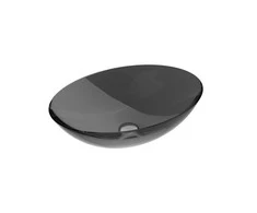 Praustuvas Besco Anya Carbon Pilkas, 50 cm, su chrome sifonu