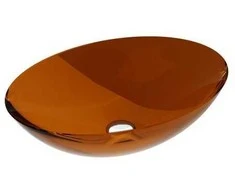 Praustuvas Besco Anya Earth Rust, 50 cm, su baltu dangteliu