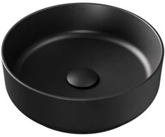 Praustuvas Besco Clea Cera-Line, 34.6 x 11.4, Matt Juodas