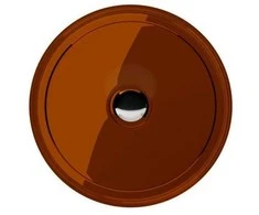 Praustuvas Besco Enya Earth Rust, 36 cm, su chrome sifonu