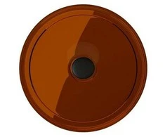 Praustuvas Besco Enya Earth Rust, 36 cm, su juodu dangteliu