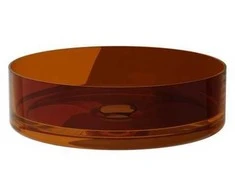 Praustuvas Besco Enya Earth Rust, 36 cm, su juodu dangteliu