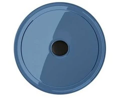 Praustuvas Besco Enya Mėlyna Wave, 36 cm, su juodu dangteliu