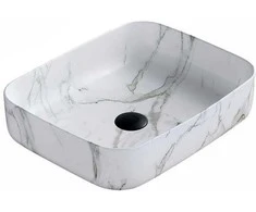 Praustuvas Mexen Carla 50 cm, Baltas Marble 2