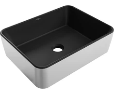 Praustuvas Mexen Catia 48 cm, Juodas matt/Sidabrinis