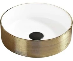 Praustuvas Mexen Clarisa, 36 cm, Baltas/Gold