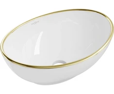 Praustuvas Mexen Elza, Baltas/Gold edge