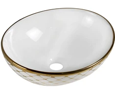 Praustuvas Mexen Elza, Baltas/Gold pattern