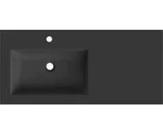 Praustuvas Mexen Otis, Left, 101 x 46,5 cm, Juodas matt