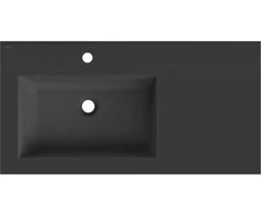 Praustuvas Mexen Otis, Left, 91 x 46,5 cm, Juodas matt