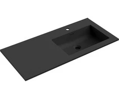 Praustuvas Mexen Otis, Right, 101 x 46,5 cm, Juodas matt
