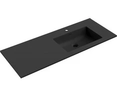 Praustuvas Mexen Otis, Right, 121 x 46,5 cm, Juodas matt