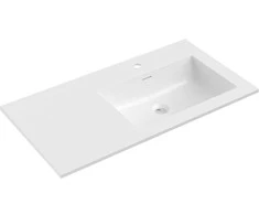 Praustuvas Mexen Otis, Right, 91 x 46,5 cm, Baltas glossy
