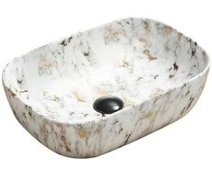 Praustuvas Mexen Rita, 45 x 32 cm, Baltas Stone
