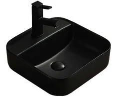 Praustuvas Mexen Silvia, 39 cm, Juodas mat