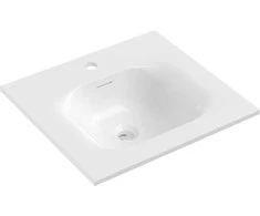 Praustuvas Mexen Vela, 51 x 46,5 cm, Baltas glossy