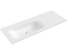 Praustuvas Mexen Vela, Left, 121 x 46,5 cm, Baltas glossy