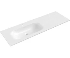 Praustuvas Mexen Vela, Left, 141 x 46,5 cm, Baltas glossy