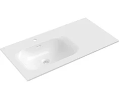 Praustuvas Mexen Vela, Left, 91 x 46,5 cm, Baltas glossy