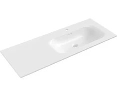 Praustuvas Mexen Vela, Right, 121 x 46,5 cm, Baltas glossy