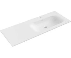 Praustuvas Mexen Vela, Right, 121 x 46,5 cm, Baltas matt