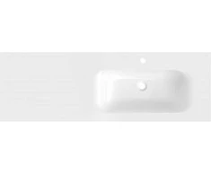Praustuvas Mexen Vela, Right, 141 x 46,5 cm, Baltas glossy