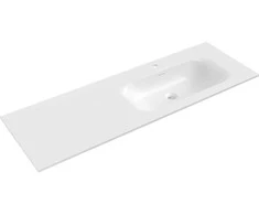 Praustuvas Mexen Vela, Right, 141 x 46,5 cm, Baltas glossy