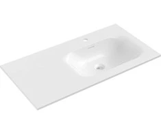 Praustuvas Mexen Vela, Right, 91 x 46,5 cm, Baltas glossy