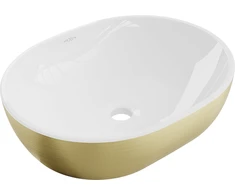 Praustuvas Mexen Viki 48 cm, Baltas/Gold lines